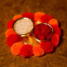 Load image into Gallery viewer, Gorgeous Pom Pom Akshat Roli Platter