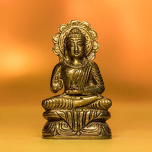 Load image into Gallery viewer, Meditating Brass Buddha Idol