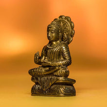 Load image into Gallery viewer, Meditating Brass Buddha Idol
