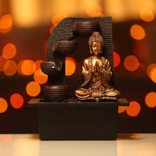 Load image into Gallery viewer, Captivating Lord Buddha Indoor Water Fountain with Four Ancient Vessels