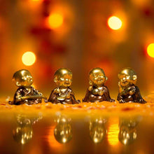 Load image into Gallery viewer, Golden Baby Monk Figurines Set of 4