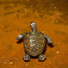 Load image into Gallery viewer, Stone Studded Sparkling Golden Tortoise
