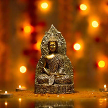 Load image into Gallery viewer, Golden Contemplating Buddha Statue Showpiece