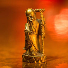 Load image into Gallery viewer, Golden Feng Shui Gods of Wealth Fuk Luk Sau