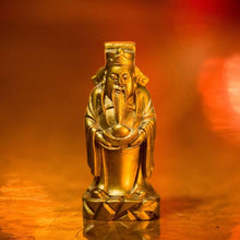 Load image into Gallery viewer, Golden Feng Shui Gods of Wealth Fuk Luk Sau