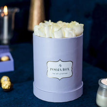 Load image into Gallery viewer, White Roses- Lilac Flora Box