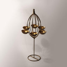 Load image into Gallery viewer, Eye-catching Golden Six Candle Tlight Holder