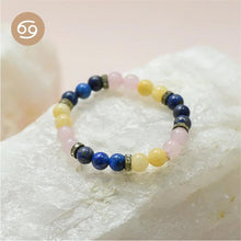 Load image into Gallery viewer, Cancer Zodiac Crystal Bracelet