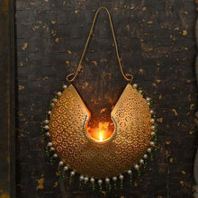 Load image into Gallery viewer, Traditional Chandbali Hanging T-light Holder Large