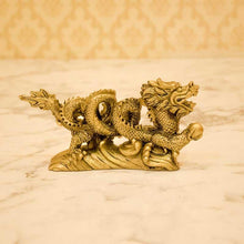Load image into Gallery viewer, Feng Shui Golden Dragon Grasping Ball for Power and Success