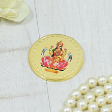 Load image into Gallery viewer, 24K Gold Foil Laxmi Coin