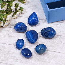 Load image into Gallery viewer, Blue Onyx Crystal Healing Tumble Stone Set