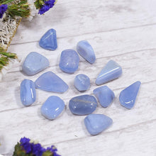 Load image into Gallery viewer, Blue Lace Agate Crystal Healing Tumble Stone Set