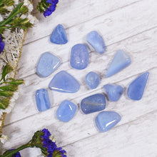 Load image into Gallery viewer, Blue Lace Agate Crystal Healing Tumble Stone Set