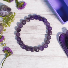 Load image into Gallery viewer, Amethyst Crystal Healing Bracelet | Protection & Spirituality