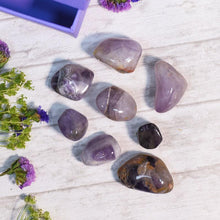 Load image into Gallery viewer, Amethyst Crystal Healing Tumble Stone Set⎮Stone of Protection