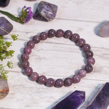 Load image into Gallery viewer, Lepidolite Crystal Healing Bracelet⎮Stress, Anxiety & Self-Esteem