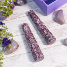 Load image into Gallery viewer, Lepidolite Crystal HealingTower/Pencil (Set of 2)