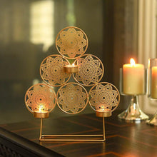 Load image into Gallery viewer, Handcrafted Trikona T-light Holder