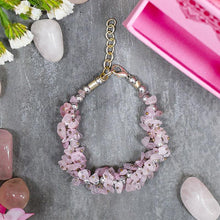 Load image into Gallery viewer, Rose Quartz Crystal Healing Bracelet For Self Esteem & Self Love