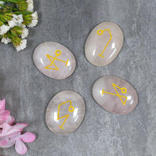 Load image into Gallery viewer, Rose Quartz Arch Angel Engraved Set