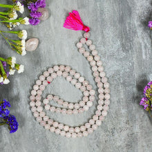 Load image into Gallery viewer, Rose Quartz Crystal Healing Mala (Stone of Love)