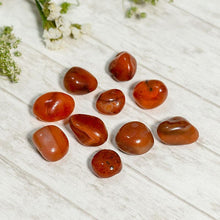 Load image into Gallery viewer, Carnelian Crystal Healing Tumble Stone Set