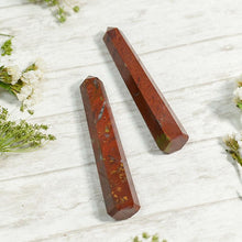 Load image into Gallery viewer, Red Jasper Crystal Healing Tower/Pencil (Set of 2)⎮Stability & Power