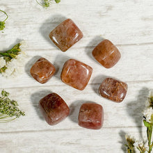 Load image into Gallery viewer, Cherry Quartz Crystal Healing Tumble Stone Set