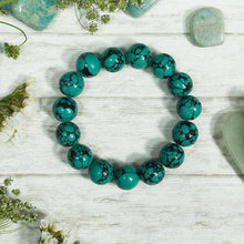 Load image into Gallery viewer, Turquoise/ Firoza Gemstone Protection 15 Bead Band/Bracelet