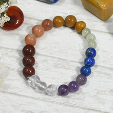 Load image into Gallery viewer, 7 Chakra Crystal Healing Bracelet