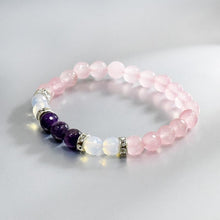 Load image into Gallery viewer, Opalite, Amethyst & Rose Quartz Bracelet