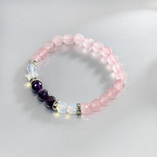 Load image into Gallery viewer, Opalite, Amethyst & Rose Quartz Bracelet
