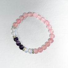 Load image into Gallery viewer, Opalite, Amethyst & Rose Quartz Bracelet