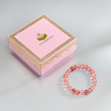 Load image into Gallery viewer, Cherry Quartz Bracelet for Anxiety Relief