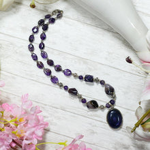 Load image into Gallery viewer, Amethyst Crystal Pendant Necklace