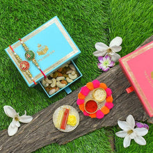 Load image into Gallery viewer, Ruby Red & Emerald Green Bhaiya Rakhi Box