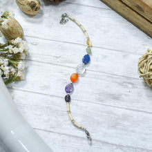 Load image into Gallery viewer, 7 Chakra Chip Gemstone Healing Bracelet