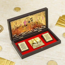 Load image into Gallery viewer, 24K Gold Foil Shrinathji Pooja Box