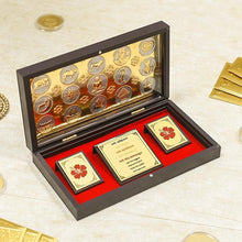 Load image into Gallery viewer, 24K Gold Foil Tirthankara Rishabhanatha Pooja Box