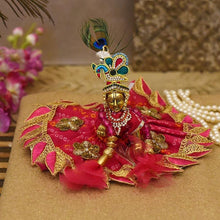 Load image into Gallery viewer, Attractive Crimson Krishna Poshak