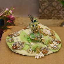 Load image into Gallery viewer, Attractive Green Krishna Poshak