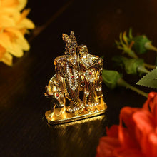 Load image into Gallery viewer, Diamond Studded Radha Krishna Murti Showpiece for Decor