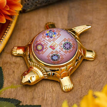 Load image into Gallery viewer, Shri Mahalaxmi Sampurna Yantra on Tortoise