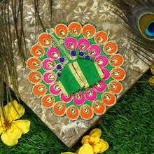 Load image into Gallery viewer, Peacock Style Laddu Gopal Dress