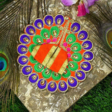 Load image into Gallery viewer, Peacock Style Laddu Gopal Dress