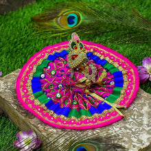 Load image into Gallery viewer, Laddu Gopal Dress With Jaipuri Print