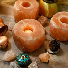 Load image into Gallery viewer, Himalayan Pink Salt Crafted Round T-light Lamp