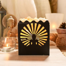 Load image into Gallery viewer, Himalayan Salt Lamp in Buddha Design Metal Basket