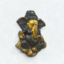 Load image into Gallery viewer, Antique Brass Ganesha Wall Hanging